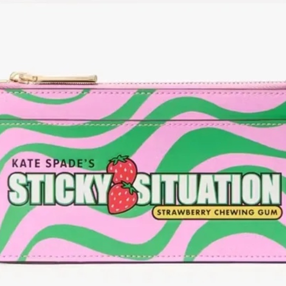 Kate Spade Bubble Gum Card Wallet 🍬🍭 Collectors - Picture 1 of 3